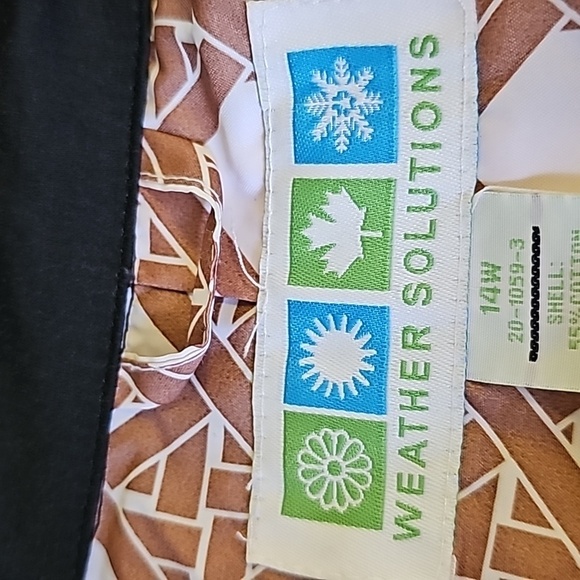 Weather Solutions rain coat size 14. Black with colar 2 big pockets. Minamalist. - Picture 9 of 14